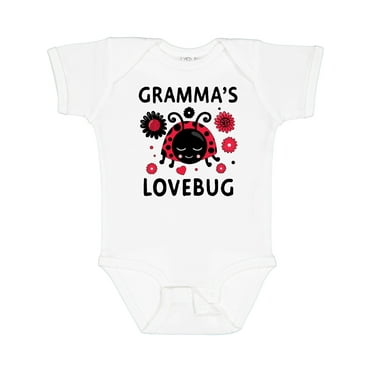 Inktastic Valentine's Day Gramma's Lovebug Boys or Girls Baby Bodysuit