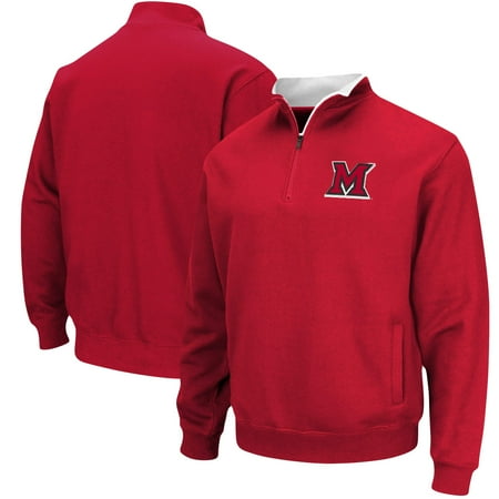 Men s Colosseum Red Miami University RedHawks Tortugas Logo Quarter-Zip Jacket Men s Colosseum Red Miami University RedHawks Tortugas Logo Quarter-Zip Jacket