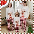 thumbnail image 2 of 2023 Family Christmas Pajamas Set Deer Mother Kids Adult Baby Xmas Family Matching Outfits Christmas Pajamas Family Clothes, 2 of 4
