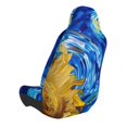 thumbnail image 2 of Wukai Whimsical Sunflowers Night Sky Full Set Car Seat Covers with Soft Padding Universal Auto Front Seats Protector and Cushion Mat, 2 of 5