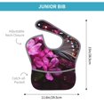 thumbnail image 4 of Kdxio Pink Blossoms Butterfly Bibs For Babies, Baby Bibs for Eating, Toddler Bibs, Waterproof Bibs, Feeding Bibs, for Toddlers, Boys, Girls, 4 of 8
