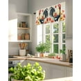 thumbnail image 3 of Valances for Windows Valance Rod Pocket Light Filtering Short Window Treatments Curtains for Kitchen Bathroom Living Room Bedroom, 1 Panel, 42 x 18 Inch, 3 of 7