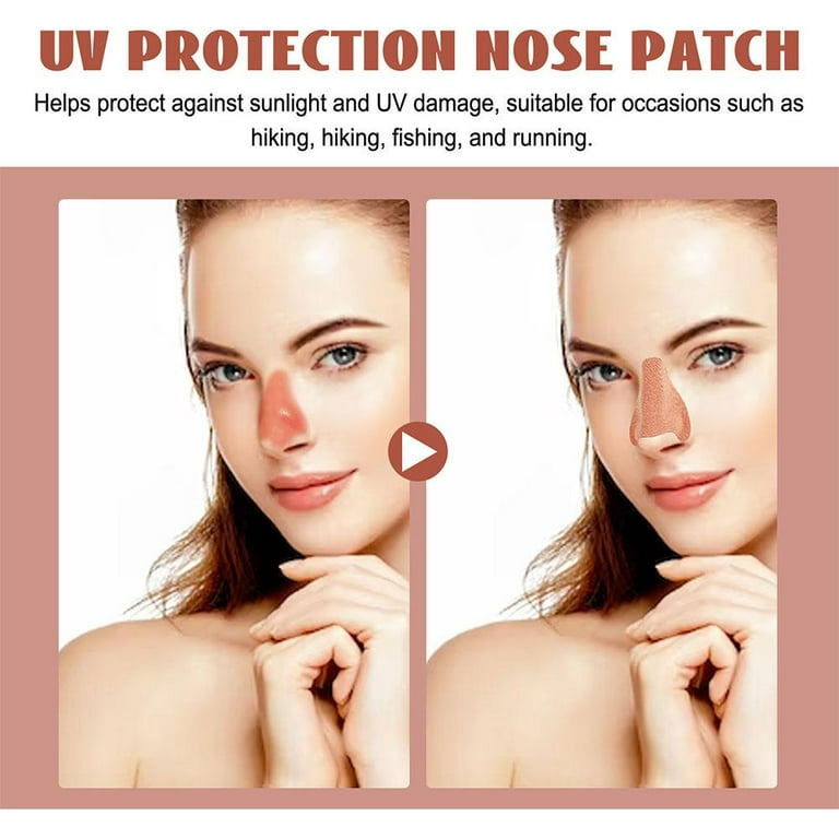 Sun Protection Nose Patch UltravioletRays Protection Nose Cover For Men  Women Sports Tanning Outdoor Sunscreen Nasal Strips 