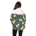 thumbnail image 4 of FORMRS Womens Scarf Winter Soft Long Big Warm Shawls Wrap Tassel Scarves, Yellow Lemons, 4 of 9