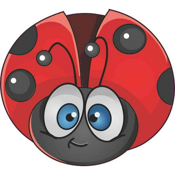 5in x 4.5in Red Ladybug Sticker Vinyl Animal Vehicle Window Decal Stickers