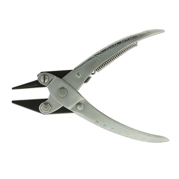 Pinzas paralelas The Beadsmith, herramienta de acero de 14 cm con punta redonda y plana
