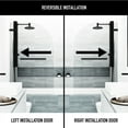 thumbnail image 4 of VIGO Orion 34" W x 58" H Frameless Hinged Tub Door in Matte Black, 4 of 11