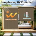 thumbnail image 2 of NAWAY 10'W x 8'H Outdoor Roller Shades,Cordless Patio Roll Up Blinds 92% UV Protection Exterior Shade Cloth Roll for Porch Gazebo Pergola Balcony Backyard,Mocha, 2 of 6