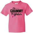 thumbnail image 3 of Inktastic Breast Cancer Awareness My Grammy is a Fighter Youth T-Shirt, 3 of 5