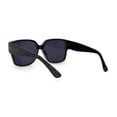thumbnail image 2 of Womens Large Thick Plastic Horn Rim Retro Chic Sunglasses Grey Glitter Black, 2 of 4
