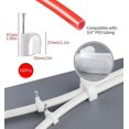 thumbnail image 2 of Hongchun Half Clamp J-hook With Nail, J Clamps For 3/4" Tubing Pipe Support, Wire And Cable Fixing 100pcs white, 2 of 5