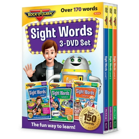 ROCK N LEARN SIGHT WORDS 3 DVD SET