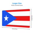 thumbnail image 4 of Large Mouse Pad, Puerto Rico Flag Non-Slip Waterproof Rubber Keyboard Office Desk Pads Mousepad, 29.5 x 15.8 inches 3mm Thick, 4 of 7