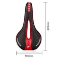 thumbnail image 5 of Bicicleta YAFEE MTB Asiento de bicicleta Sillín Suave Bicicleta Transpirable Cojín hueco (Rojo), 5 of 5