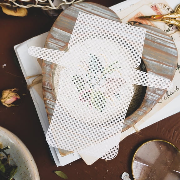 Baluue Handbag Craft Accessories White Plastic Mesh Sheet for Bag Making 1 Set