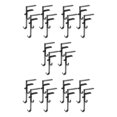 thumbnail image 1 of maskred 4piece Sleek Appearance Garland Clips For Mantle Stylish Multifunctional Stocking Hangers For Mantel Black 4PCS 5Set, 1 of 6