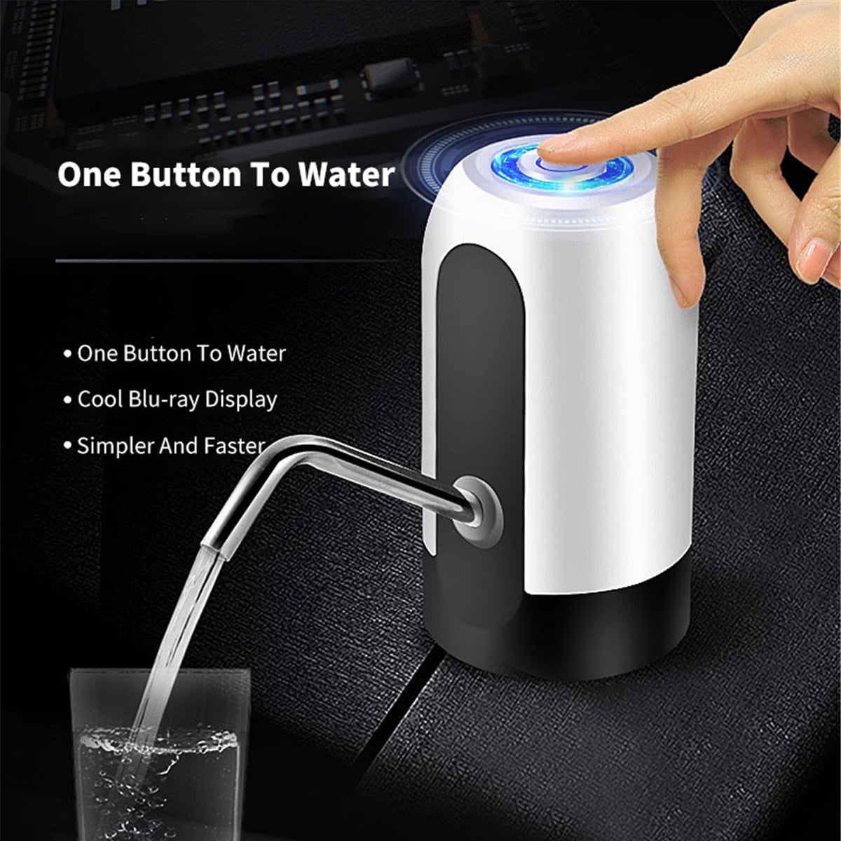 Universal Automatic Rechargable USB Electric Water Pump Dispenser For 1