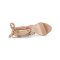 thumbnail image 4 of BLISSFUL STEP Women's Lace Up Platform Block Heel Sandals Nude (Size 6), 4 of 7