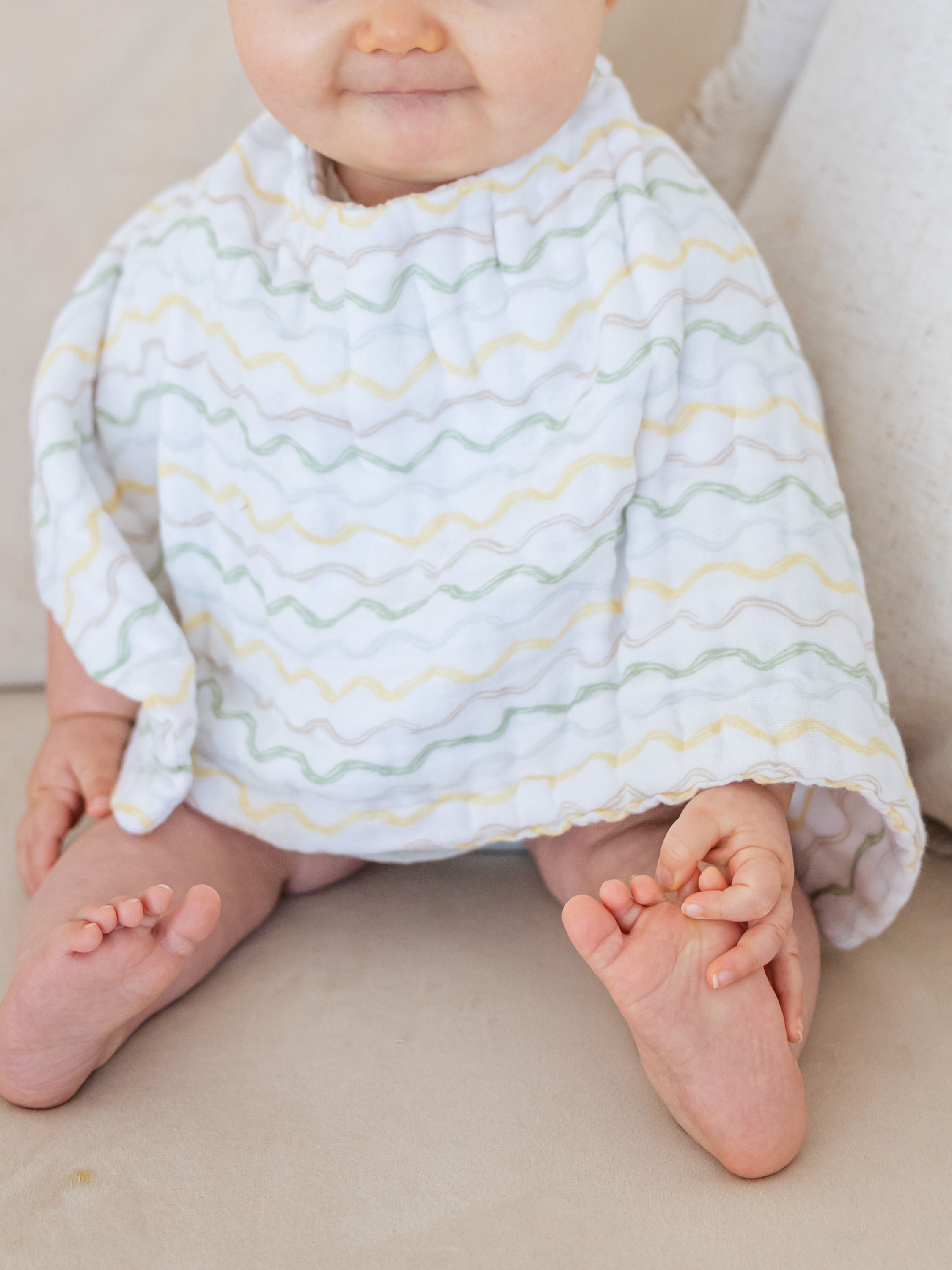 (3 pack) Neat Solutions Unisex Newborn Muslin Burp 2 Bib 2 Pack