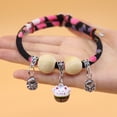 thumbnail image 4 of Collar rosa para gatos con cascabel, collar de madera de abeto, collar antiahogo ajustable, adecuado para gatos y otras mascotas pequeñas (XS: 3 kg-7 kg)., 4 of 5