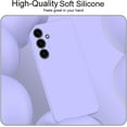 thumbnail image 5 of Samsung Galaxy S24 Case, Slim Liquid Silicone Shockproof Case Soft Scratch Resistant Microfiber Lined Case (Light Purple), 5 of 6