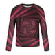 thumbnail image 5 of Blusas y camisas de manga larga con cuello redondo para hombre, blusa informal de manga larga con cuello redondo y estampado de rayas, blusa de poliéster para hombre, 5 of 5