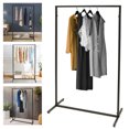 thumbnail image 3 of Loyalheartdy Industrial Pipe Garment Rack Black Freestanding Clothes Rack Storage Hanging Stand Clothing Display Holder 51" Tall, 3 of 12