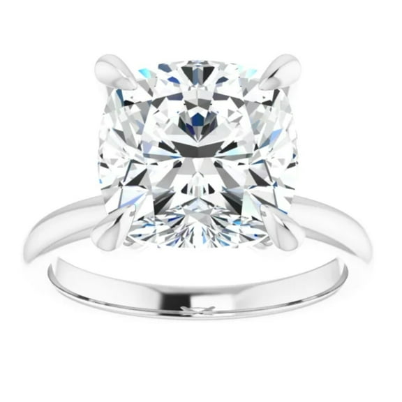 2 Carat Lab Grown Diamond Engagement Ring Cushion Solitaire