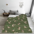 thumbnail image 5 of Rateoe Birds Wild Ducks Print Fuzzy Fleece Throw Blanket Extra Large,Super Soft,Fluffy and Warm Blankets for Couch,Bed,All Season Use (50"x40"), 5 of 8
