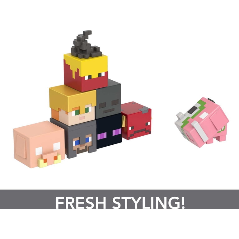 Minecraft Toys, Mob Head Minis Figures, Gifts for Kids - Walmart.com