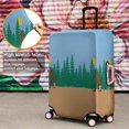 thumbnail image 4 of Blue Bigfoot and Guitar Pattern Luggage Cover Fashion Suitcase Cover Baggage Covers Fit 25-28 Inch Luggage (Go Travel), 4 of 5