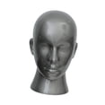 thumbnail image 4 of Gazechimp Mannequin Head Stand Hairpieces Display Holder Home Decor Display Holder,for Hairpieces,Headwear,Styling,Barbershop Home gray, 4 of 8
