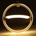 thumbnail image 3 of Novashion 22cm Modern Minimalist Pendant 1-Light Dining Room Flush Mount Light with Acrylic Shade, 3 of 9