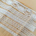 thumbnail image 4 of Eyelet Lace Trim Cotton White Lace Ribbon Embroidery Trim for Sewing Craft Fabric for Home Decor Supply,Width 0.59 inch, 4 of 5
