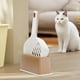 thumbnail image 5 of Pala blanca para arena de mascotas y herramienta para eliminar excrementos, pala para arena de gatos, filtración de excrementos de gatos, limpieza de arena para gatos, 5 of 6