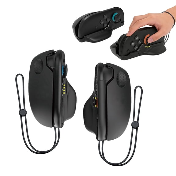 Mouse Grip for Nintendo Switch 2 Joy Cons, [2 Pack] Ergonomic Gamer Grip Holder Switch 2 Joy Con Accessories (2025), Black