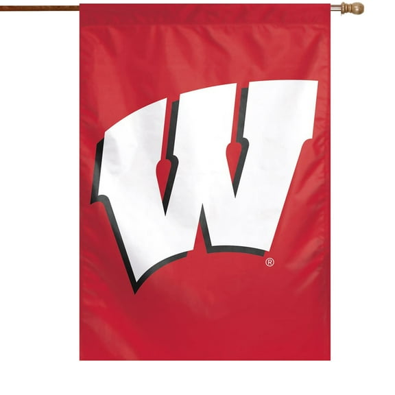 NCAA Wisconsin Team 28" x 40" Vertical Flag