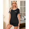thumbnail image 4 of Avidlove Womens Pajama Set Short Sleeve Pj Tops and Shorts 2 Piece Lounge Set Soft Sleepwear with Chest Pocket, 4 of 6