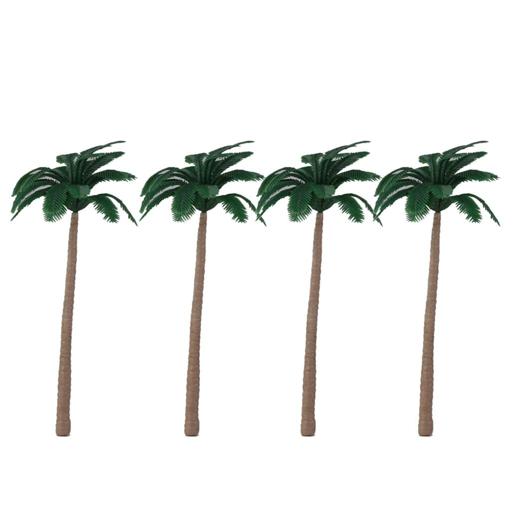 20pcs Mini Coconut Palm Trees Model Train Layout Beach Street Scenery 12CM 