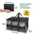 thumbnail image 2 of Bolsas de almacenamiento BALEINE Oversized Moving, 24 galones, paquete de 6, negras, 2 of 7