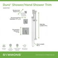 thumbnail image 3 of Symmons 3695STN15TRM Duro Hydromersion Pressure Balanced Shower System - Nickel, 3 of 5