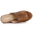 thumbnail image 4 of BLISSFUL STEP Women's Slip-On Platform Wedge Heel Wedge Sandals, 4 of 6
