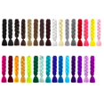 thumbnail image 3 of Extensions de Cheveux Tressés 60cm Fibre Synthétique Crochet Tresses Multicolores, 3 of 4