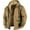 Coffee, variant on Jackets for Men Winter Coats for Men's Color Matching Hooded Cotton Jacket with Zipper Leather Jacket Men Bomber Jacket Men Blue L