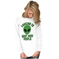 thumbnail image 3 of Funny Nerdy Aliens UFOs Believers Long Sleeve TShirt Men Women Brisco Brands M, 3 of 6