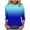 Blue, variant on Juniors Tunic Tops Plus Size Pullover Casual Crew Neck Print,Lightweight Summer T-Shirts for Junior Dressy