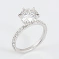 thumbnail image 5 of solitaire jewels 2CT Round Moissanite Hidden Halo Engagement Ring For Women, 14K Yellow Gold, 5 of 6