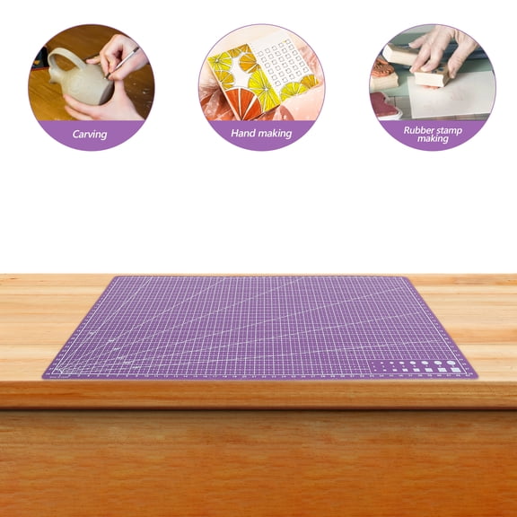 HOOWIFFY craft cutting mat Cutting Mat Purple PP 1Set Lightweight For Art Carving