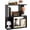 Black-1, variant on SolaceHue 3-Tier S-Shaped Bookshelves Set of 2, Modern Geometric Bookcase, Freestanding Display Shelf for Small Space, Versatile Side Table, Wooden Storage Organizer for Home Office, White