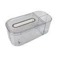 thumbnail image 2 of Tissue Box Cover, Rectangular Tissue Box Holder with Stationery Remote Control Holder and Storage Compartment for, 2 of 8